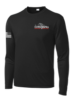 MAMC DEM Long Sleeve Competitor Tee with Right Sleeve Flag