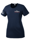 MAMC DEM Ladies Competitor Tee with Right Sleeve Flag