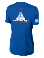 MAMC DEM Ladies Competitor Tee with Right Sleeve Flag