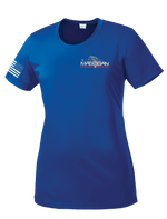 MAMC DEM Ladies Competitor Tee with Right Sleeve Flag