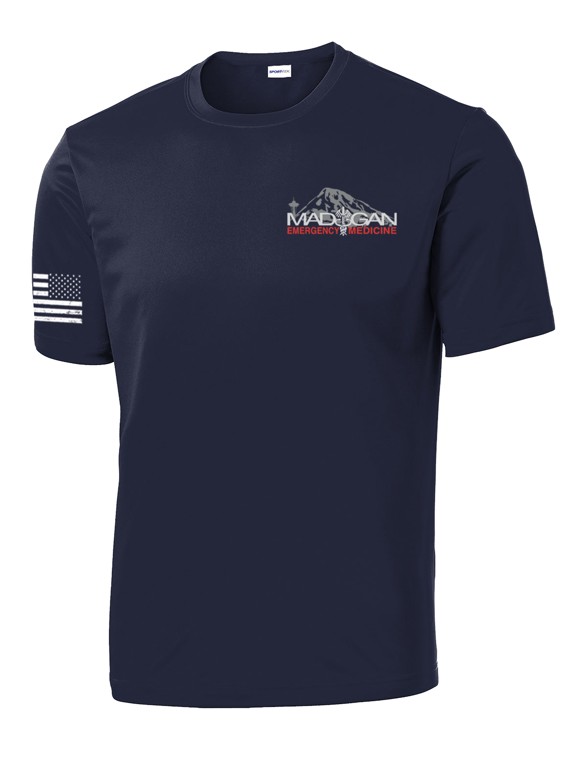 MAMC DEM Competitor Tee with Right Sleeve Flag