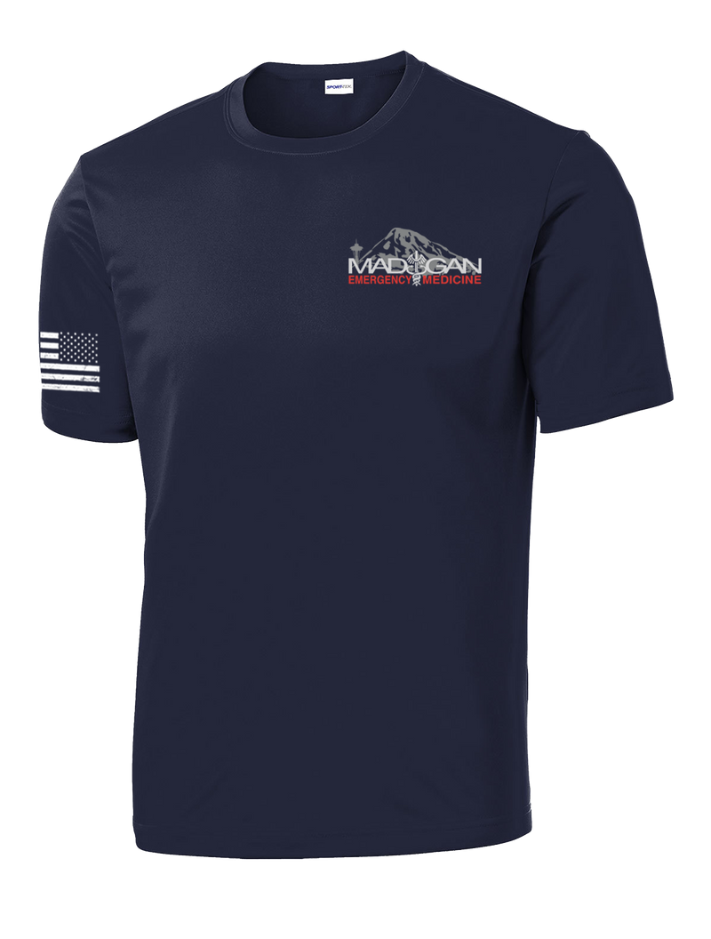 MAMC DEM Competitor Tee with Right Sleeve Flag