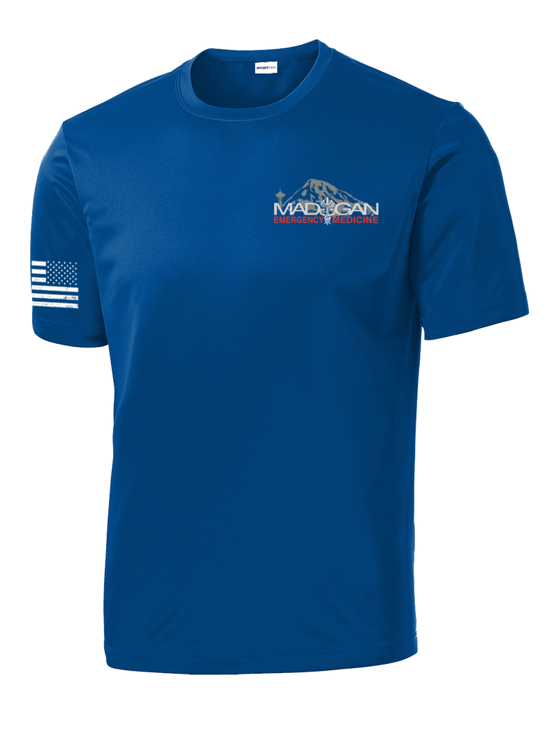 MAMC DEM Competitor Tee with Right Sleeve Flag