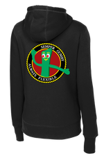 Military Support Detachment Ladies Poly/Cotton Blend Hoodie