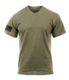 Norwegian Foot March AR 670-1 Coyote Brown T-Shirt with Solid Black Right Sleeve Flag