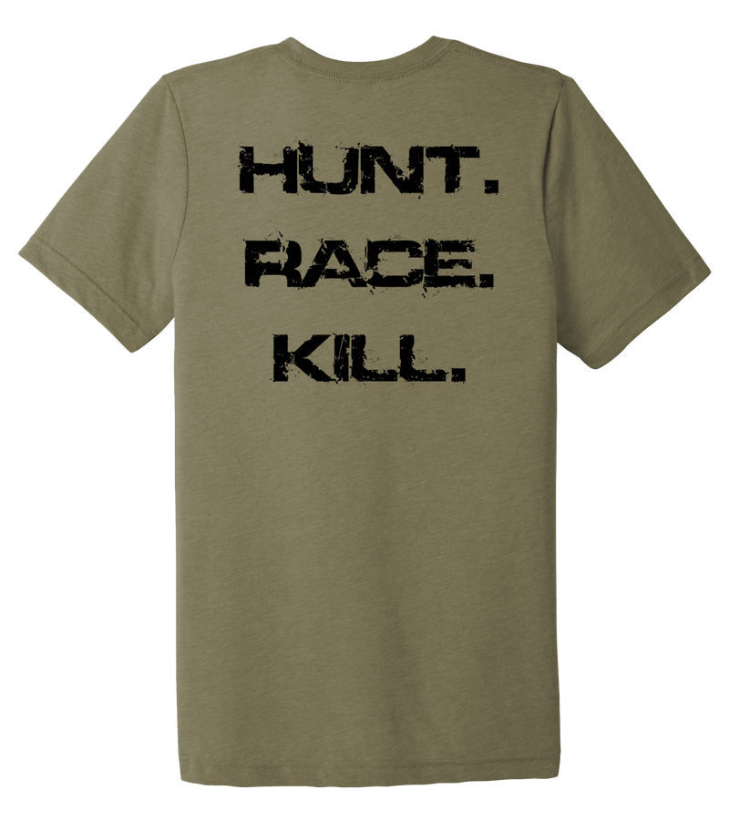 Recon 3-161 Infantry Unisex Triblend Short Sleeve Tee with Black Lettering