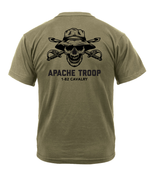 Apache Troop 1-82 CAV AR 670-1 Coyote Brown T-Shirt – Warrior Society