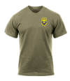 508th MP BN AR 670-1 Coyote Brown T-Shirt with CUSTOS on left sleeve