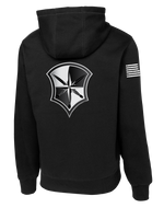 Capabilities Protection Detachment Poly/Cotton Blend Hoodie with Right Sleeve Flag - Black