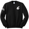 WSU ROTC Blend Crewneck Sweatshirt with Right Sleeve Flag