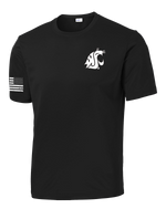 WSU ROTC Competitor Tee with Right Sleeve Flag