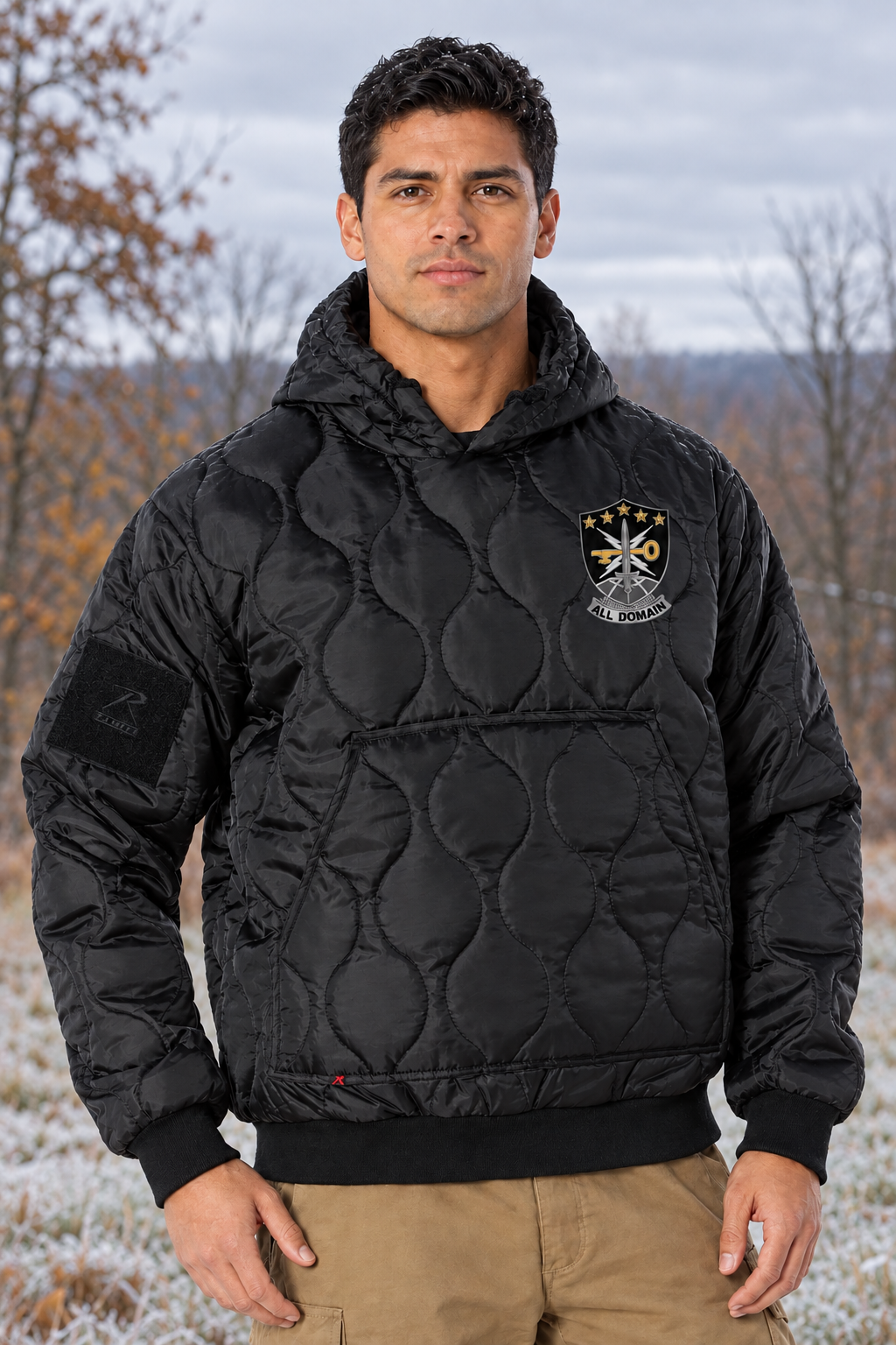 Multi Domain Effects BN Quilted Woobie Hooded Sweatshirt