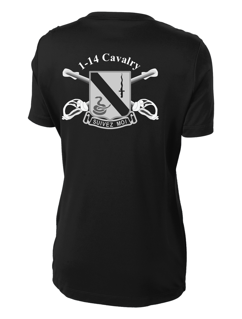 1-14 CAV Subdued "Suivez Moi" Ladies Competitor Tee (PT Approved)