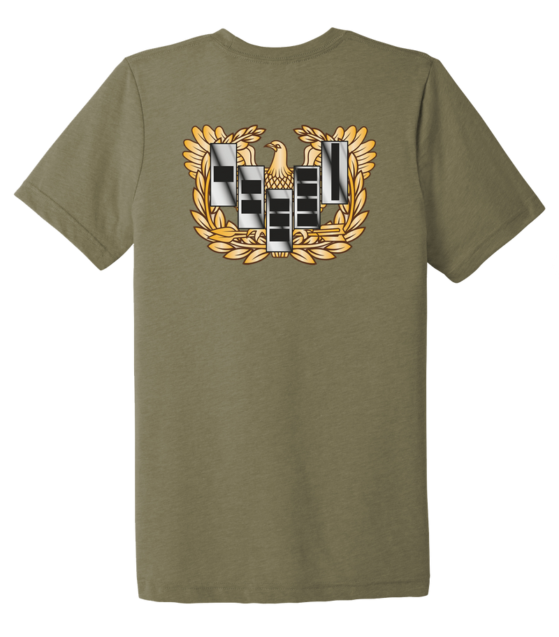 1-2 SBCT Warrant Officer Unisex Triblend Short Sleeve Tee