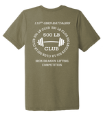 110th CBRN 500LB Club Unisex Triblend Short Sleeve Tee