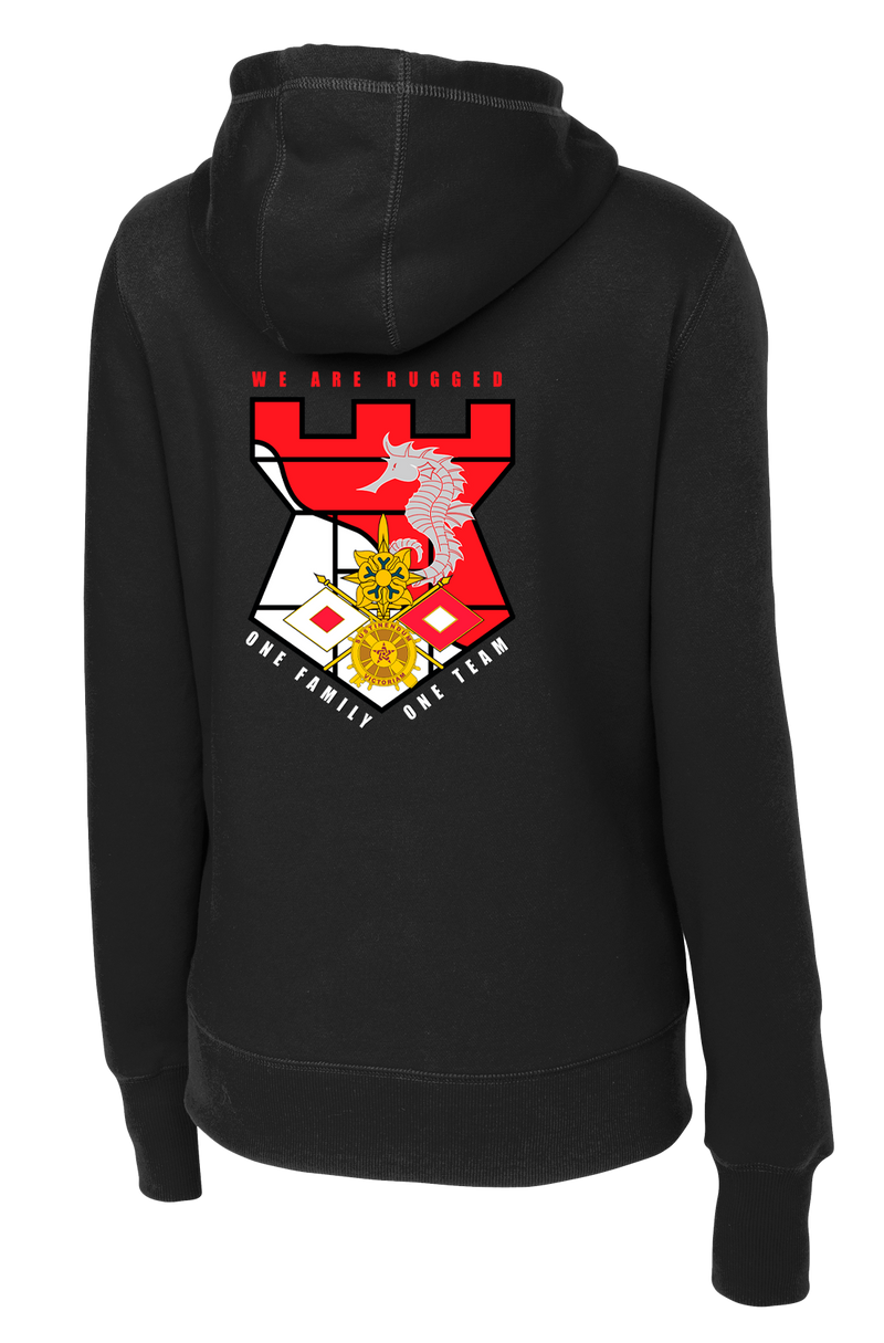 14th Brigade Engineer Battalion Ladies Poly/Cotton Blend Hoodie