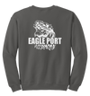 62D Aerial Port Squadron Blend Crewneck Sweatshirt Eagle Port with Headband on Eagle