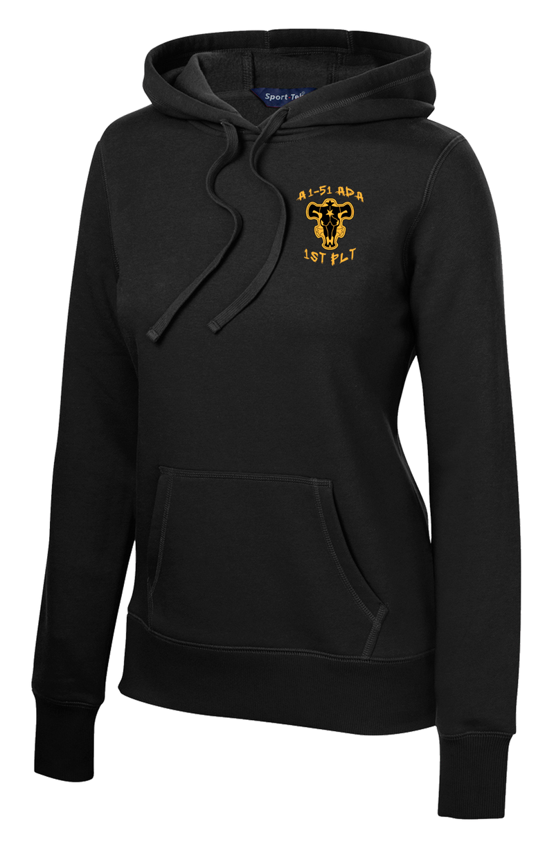 1st PLT Alpha Battery 1-51 ADA Ladies Poly/Cotton Blend Hoodie