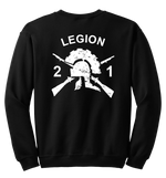 2-1 IN "LEGION" Blend Crewneck Sweatshirt