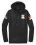 29th Hospital Center Fleece Hooded Pullover with a two sleeve print
