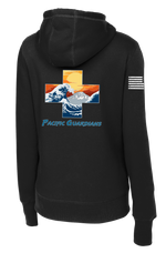 29th Hospital Center Ladies Poly/Cotton Blend Hoodie with a two sleeve print