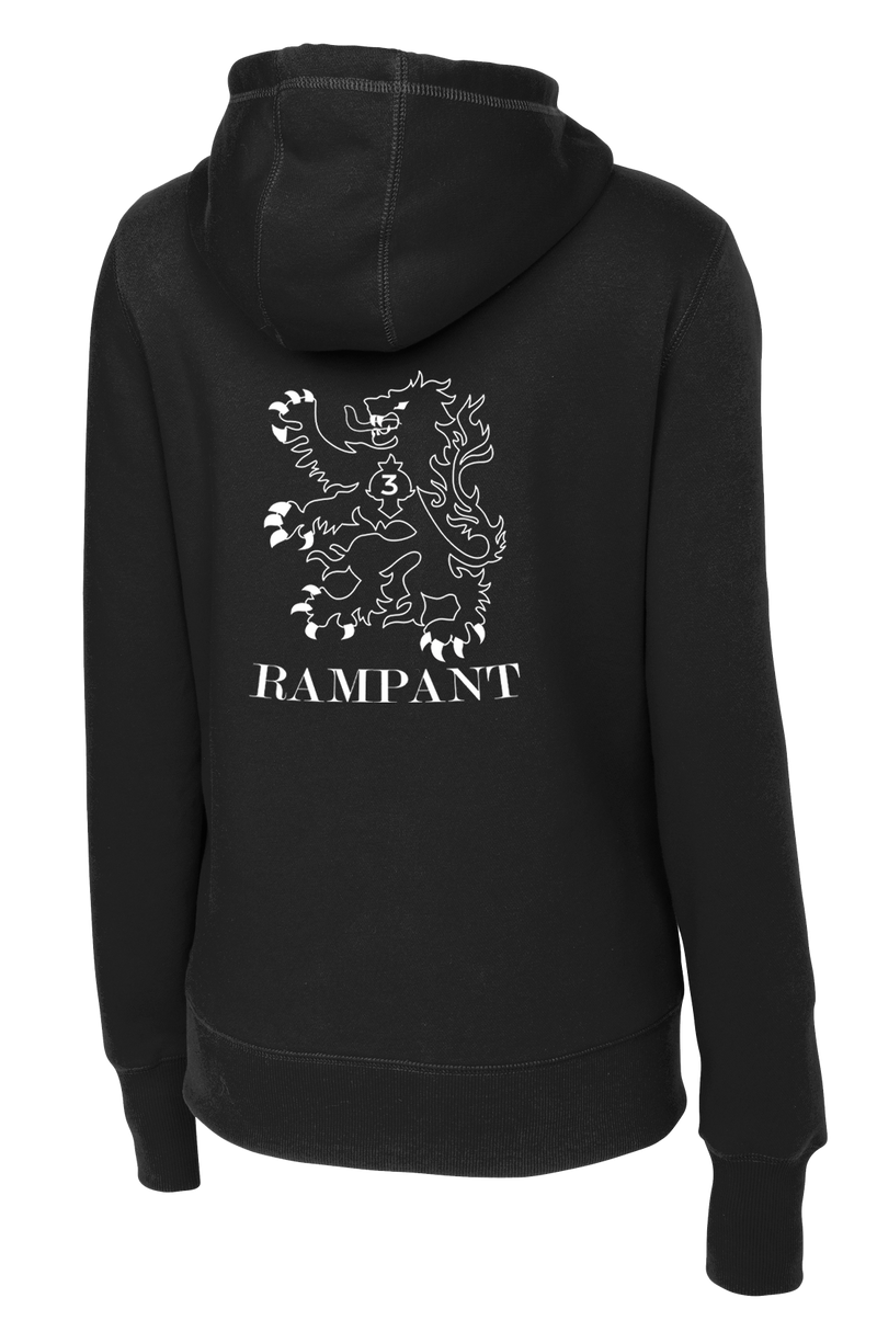 3-364 BEB Ladies Poly/Cotton Blend Hoodie with Left Sleeve Print