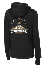 529th Med Det Ladies Poly/Cotton Blend Hoodie