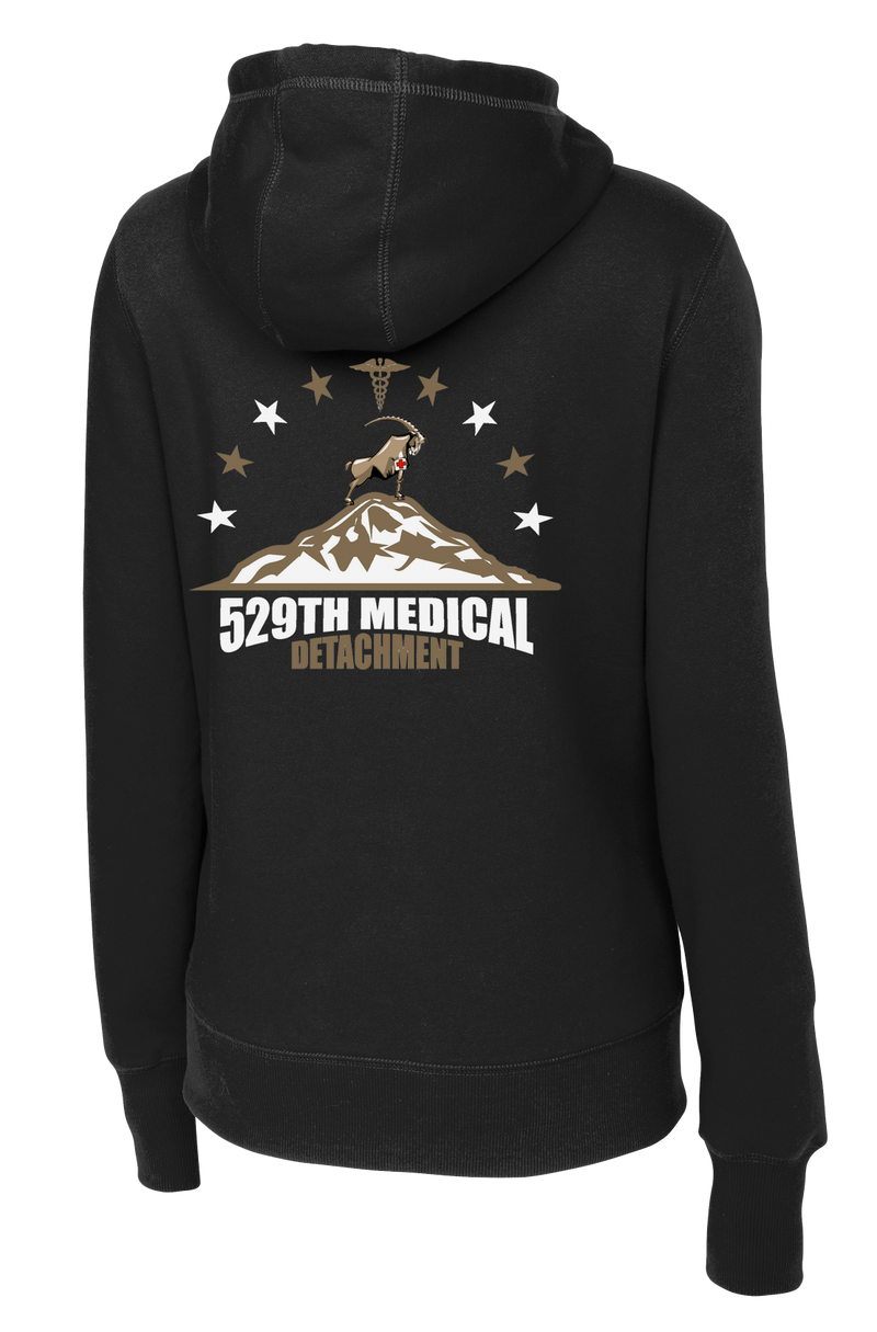 529th Med Det Ladies Poly/Cotton Blend Hoodie