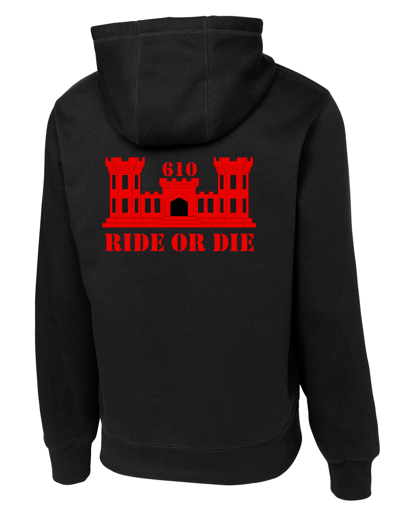 610th ESC Poly/Cotton Blend Hoodie