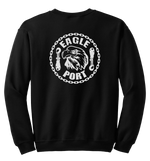 62D Aerial Port Squadron Blend Crewneck Sweatshirt Eagle Port with Chain Link