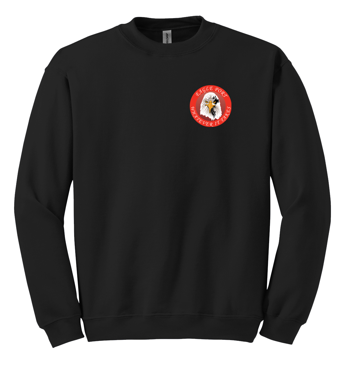 62D Aerial Port Squadron Blend Crewneck Sweatshirt Eagle Port with Chain Link