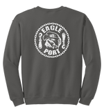 62D Aerial Port Squadron Blend Crewneck Sweatshirt Eagle Port with Chain Link