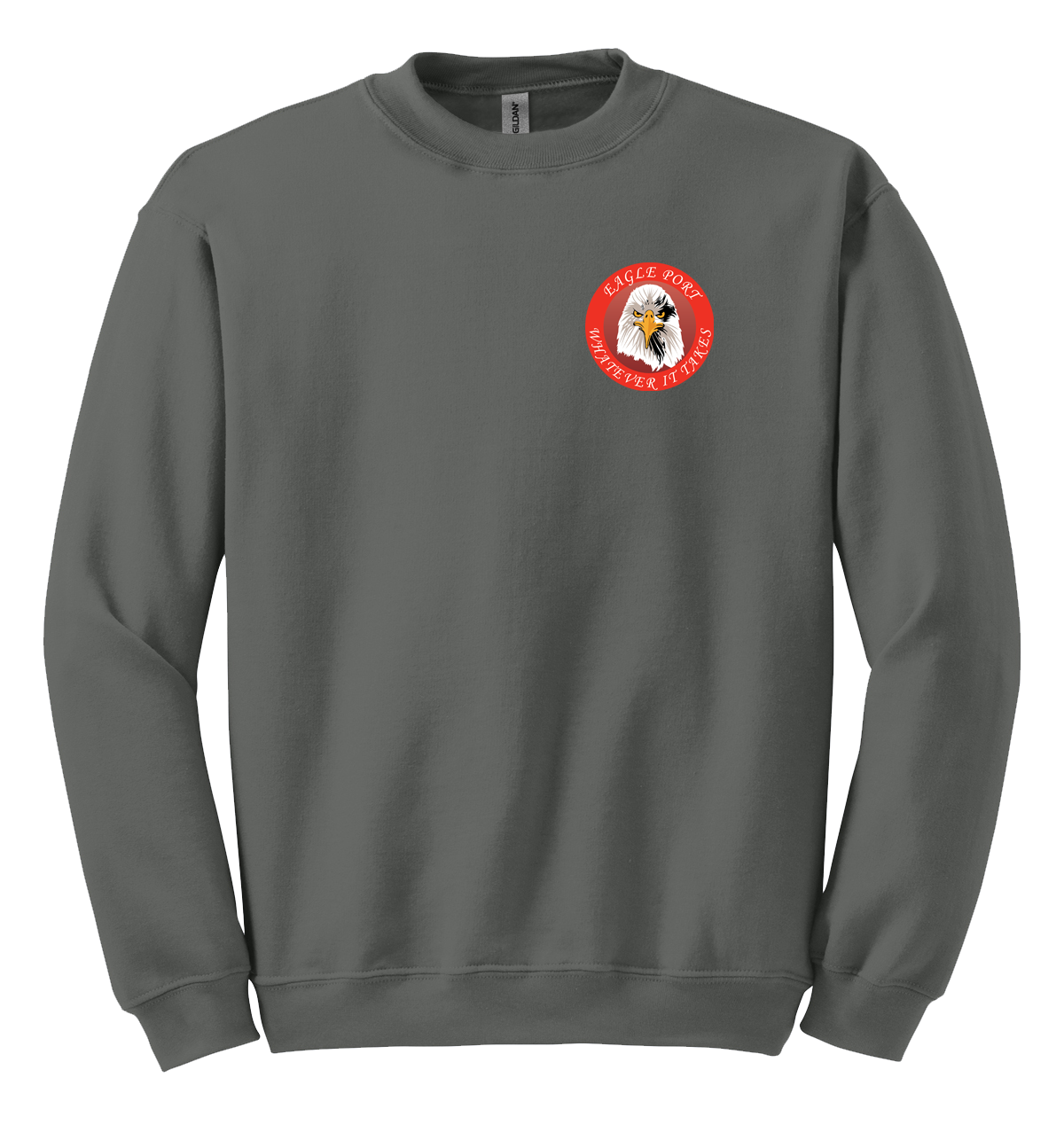 62D Aerial Port Squadron Blend Crewneck Sweatshirt Eagle Port with Headband on Eagle