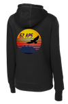 62D Aerial Port Squadron Ladies Poly/Cotton Blend Hoodie 62D APS Design