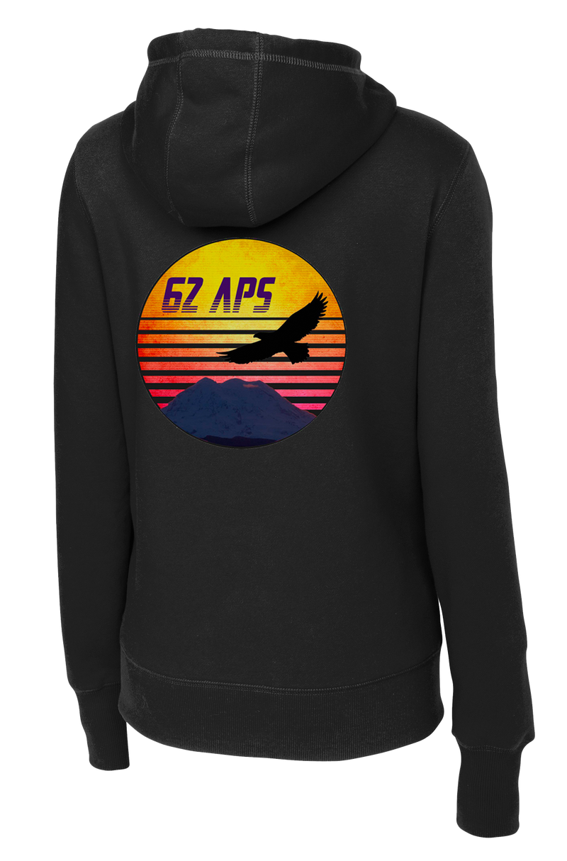 62D Aerial Port Squadron Ladies Poly/Cotton Blend Hoodie 62D APS Design