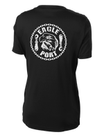 62D Aerial Port Squadron Ladies Competitor Tee Eagle Port with Chain Link