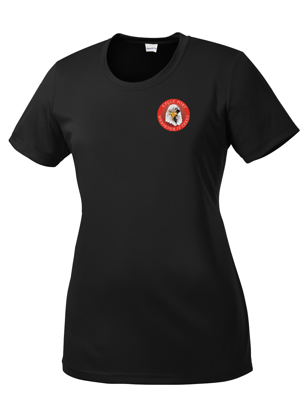 62D Aerial Port Squadron Ladies Competitor Tee Eagle Port with Headband on Eagle