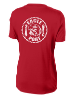 62D Aerial Port Squadron Ladies Competitor Tee Eagle Port with Chain Link