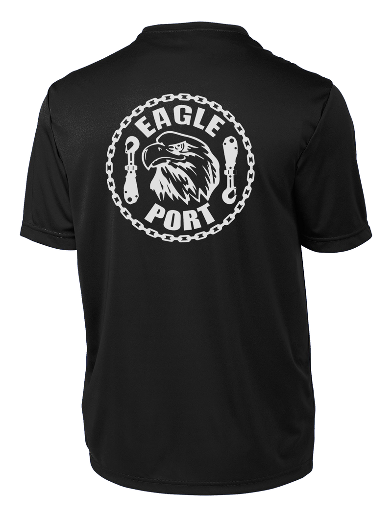 62D Aerial Port Squadron Competitor Tee Eagle Port with Chain Link