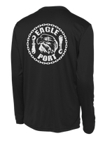 62D Aerial Port Squadron Long Sleeve Competitor Tee Eagle Port with Chain Link