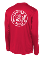 62D Aerial Port Squadron Long Sleeve Competitor Tee Eagle Port with Chain Link