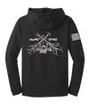 64th GPC Fleece Hooded Pullover with Right Sleeve Flag