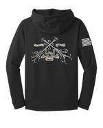 64th GPC Fleece Hooded Pullover with Right Sleeve Flag