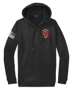 64th GPC Fleece Hooded Pullover with Right Sleeve Flag