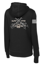 64th GPC Ladies Poly/Cotton Blend Hoodie with Right Sleeve Flag