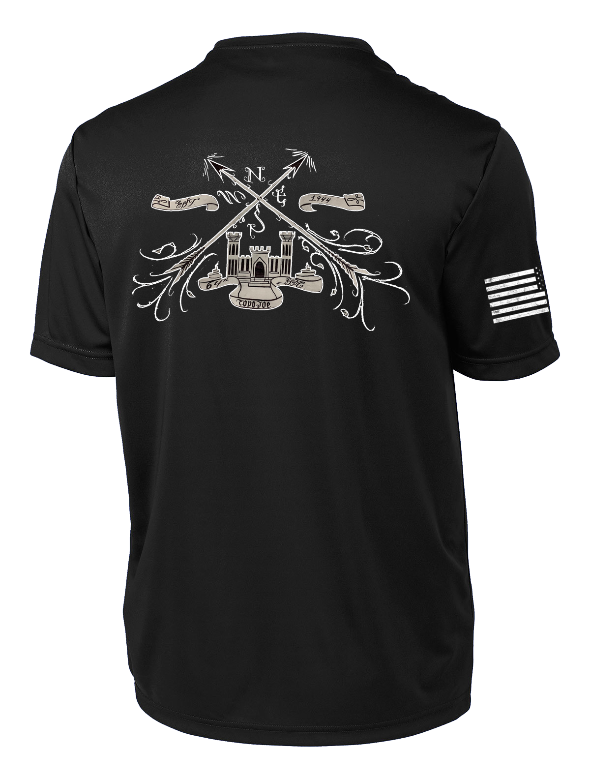 64th GPC Competitor Tee with Right Sleeve Flag