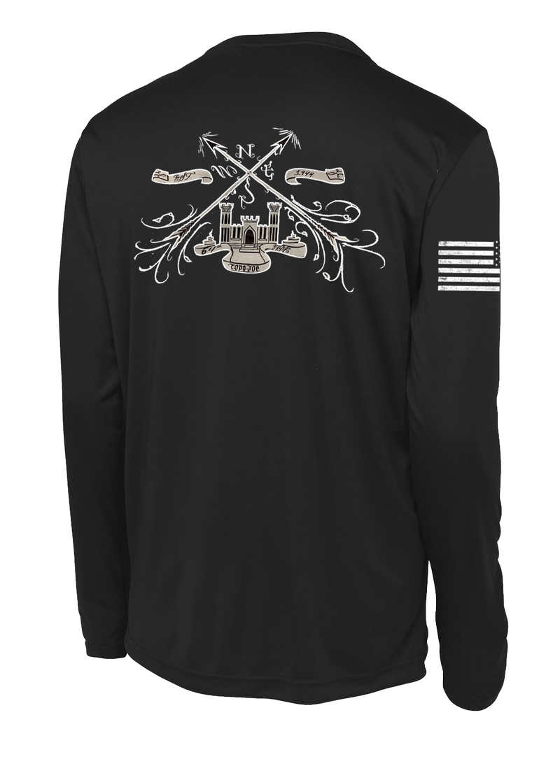 64th GPC Long Sleeve Competitor Tee with Right Sleeve Flag