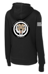 673rd DCAS Ladies Poly/Cotton Blend Hoodie with a two sleeve print