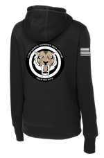 673rd DCAS Ladies Poly/Cotton Blend Hoodie with a two sleeve print