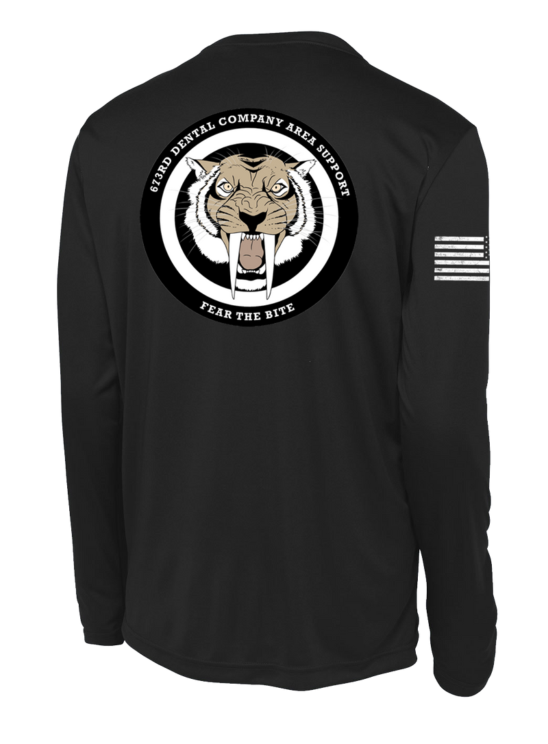 673rd DCAS Long Sleeve Competitor Tee with two sleeve print